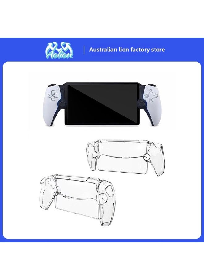 Generic Suitable For PS5 Portal Transparent Crystal Case Anti-scratch Anti-drop PS5 Streaming Handset Protective Case PC Hard Case-Model:Translucent Blue  - Image 2