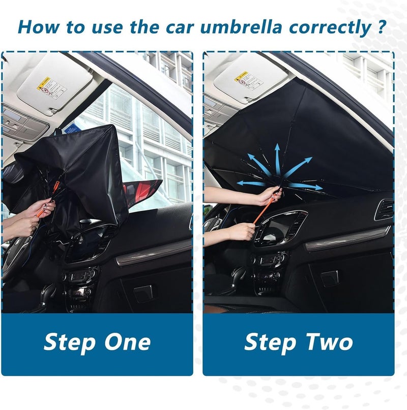Windshield Sun Shade Umbrella Anime Sword Woman – Fashion Design, Protect Car from Sun & Heat Damage, Easy Store, Universal Fit 55” x 27.5” - Image 5