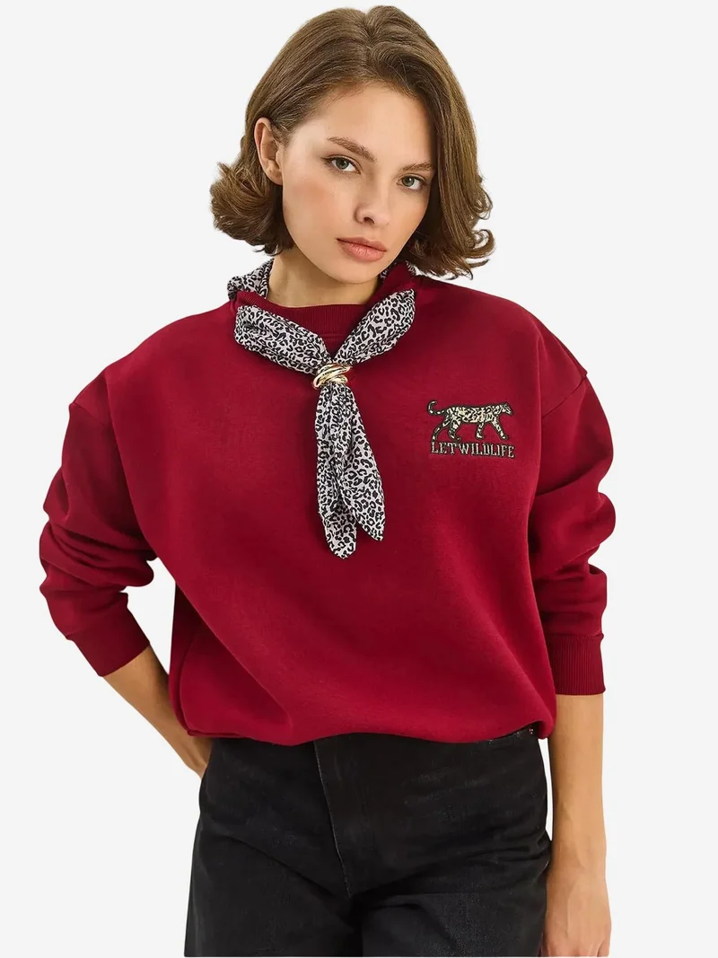 بيانكو لوتشي بلوفر لوكسي برقبة دائرية وطبعة إكسسوار