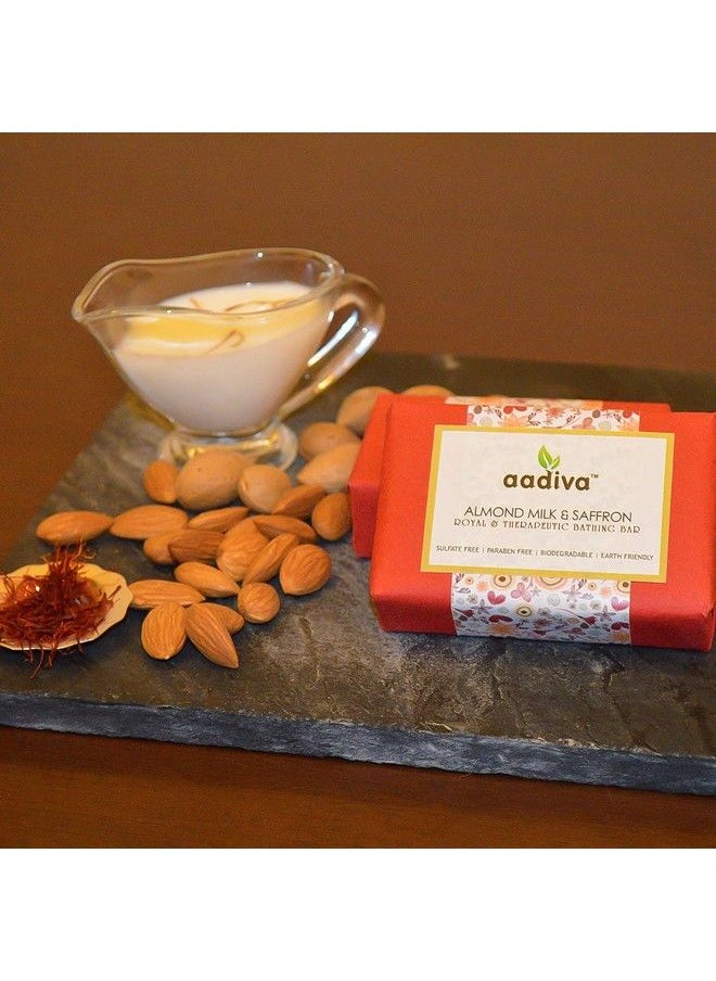 Almond Milk & Saffron Ayurvedic Sulfate Free And Paraben Free Handmade Bathing Bar 100G - pzsku/ZA1F0BC5AC9AC2D802DA5Z/45/_/1690020048/25e80403-b13f-4c3d-a8a9-b48cf48a4d39