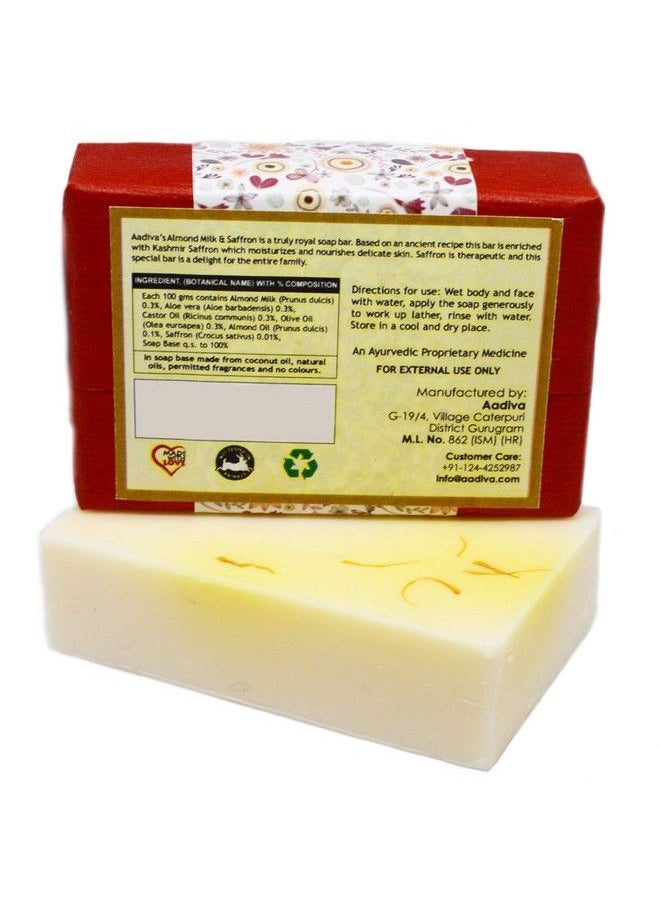 Almond Milk & Saffron Ayurvedic Sulfate Free And Paraben Free Handmade Bathing Bar 100G - pzsku/ZA1F0BC5AC9AC2D802DA5Z/45/_/1690020054/41709818-92e9-43a7-84ae-c6b52c915c9b