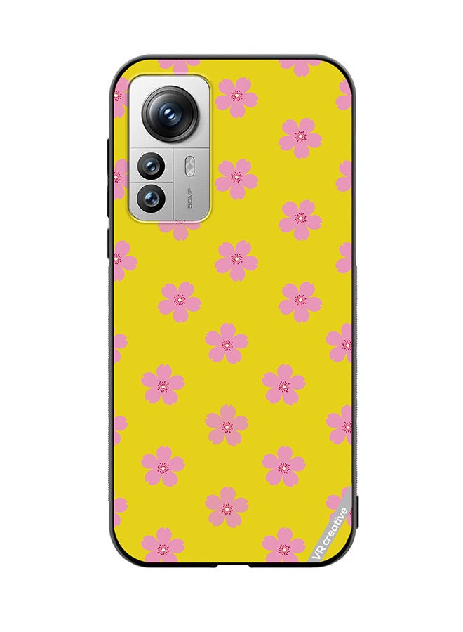 VR CREATIVE Protective Case Cover For Xiaomi 12X Flower Design Multicolour - Image 1