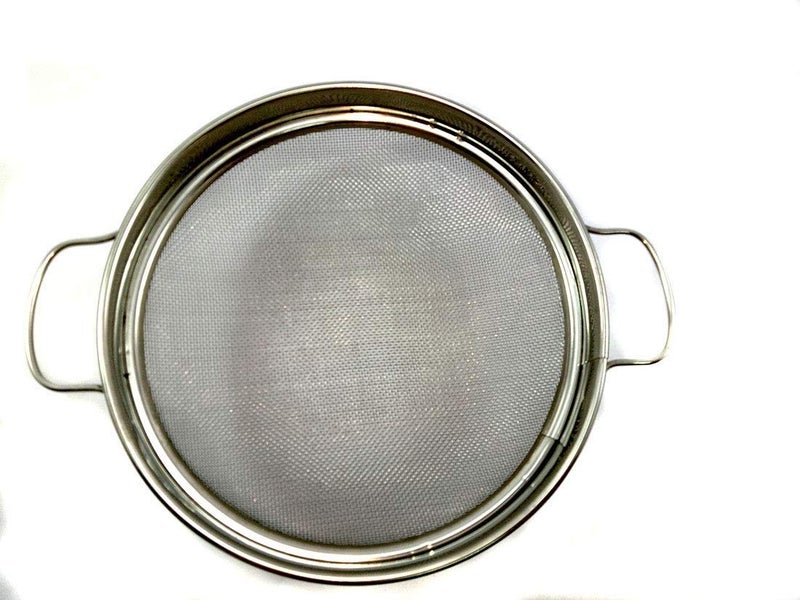 Elexiq Stainless Steel Puran JaliChalan 20 cm Silver Purpose for Sieving and Pulping of Food Grain Wet Dough and Mango in Home Kitchen Restaurants Hotels and Catering Services - Image 3