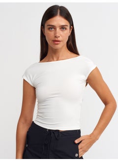 Dilvin 20230 Low-Rise Top-White  - Image 4