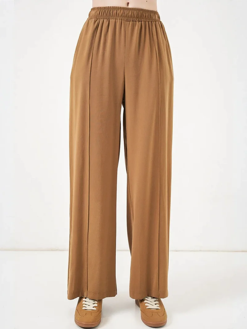 BIG DART BDART Wide Leg Trousers with Elastic Waist
