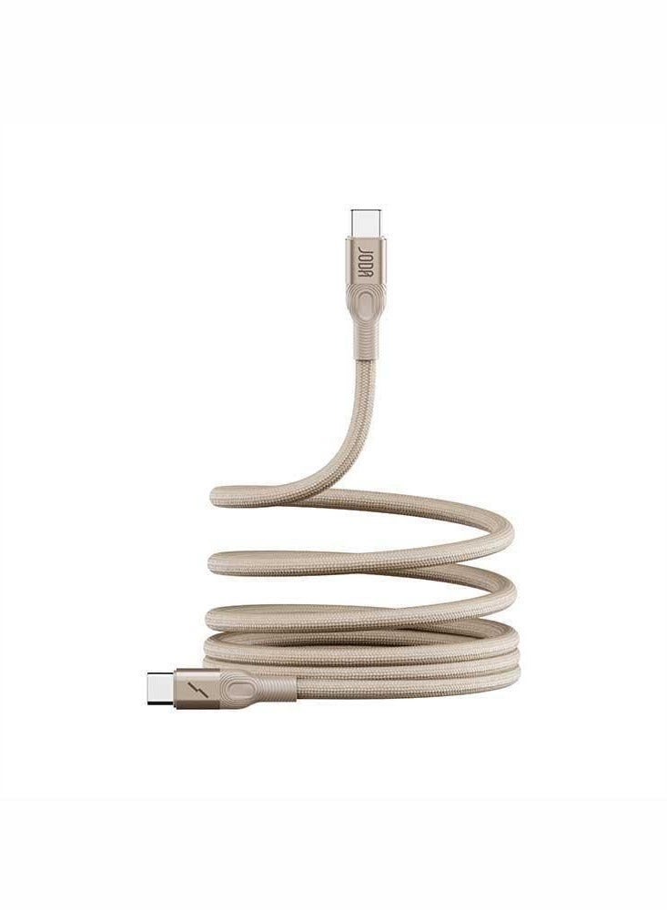 جودا كيبل رول مغناطيسي جودا بقوة 60 واط – تايب سي إلى تايب سي بطول 1.2 متر – تصميم فاخر مقاوم للانثناء بأربعة ألوان أنيقة - Image 1