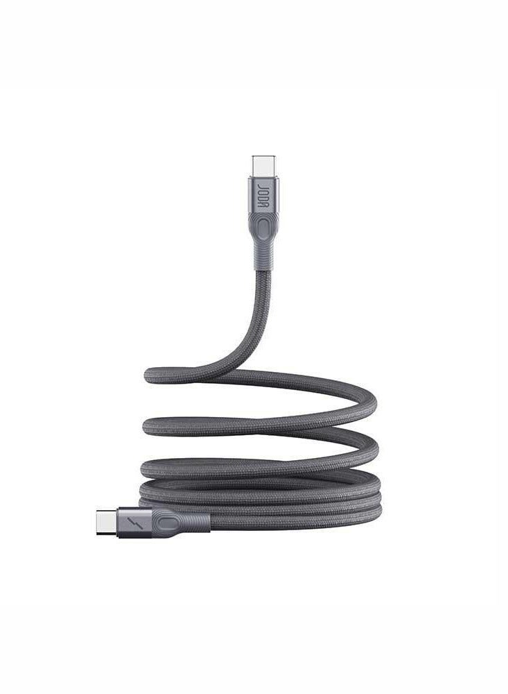 جودا كيبل رول مغناطيسي جودا بقوة 60 واط – تايب سي إلى تايب سي بطول 1.2 متر – تصميم فاخر مقاوم للانثناء بأربعة ألوان أنيقة - Image 2