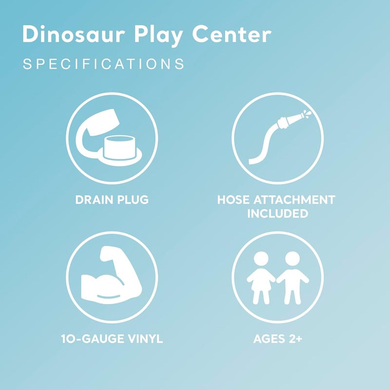 Intex Dinosaur Play Center, Multi-Colour, 57444 249x191x109cm - Image 5