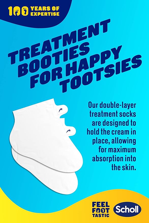 Scholl ExpertCare Dry Skin Foot Mask Nourishing Foot Mask with Coconut Oil Urea and Shea Butter 24Hour Moisture for Dry Foot Skin 6 Pairs of Foot Mask Socks One Size - Image 5