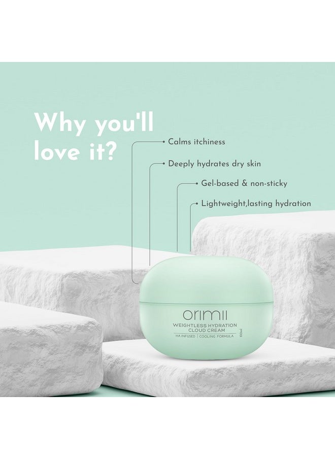 Orimii Orimii Weightless Hydration Cloud Cream - 100ml | Fast-Absorbing Gel-Cream for Deep Hydration & Itch Relief | Safe for Pregnancy & Nursing | Calms, Moisturizes, and Soothes Dry Skin | Dermatologist & OBGYN Approved  - Image 3