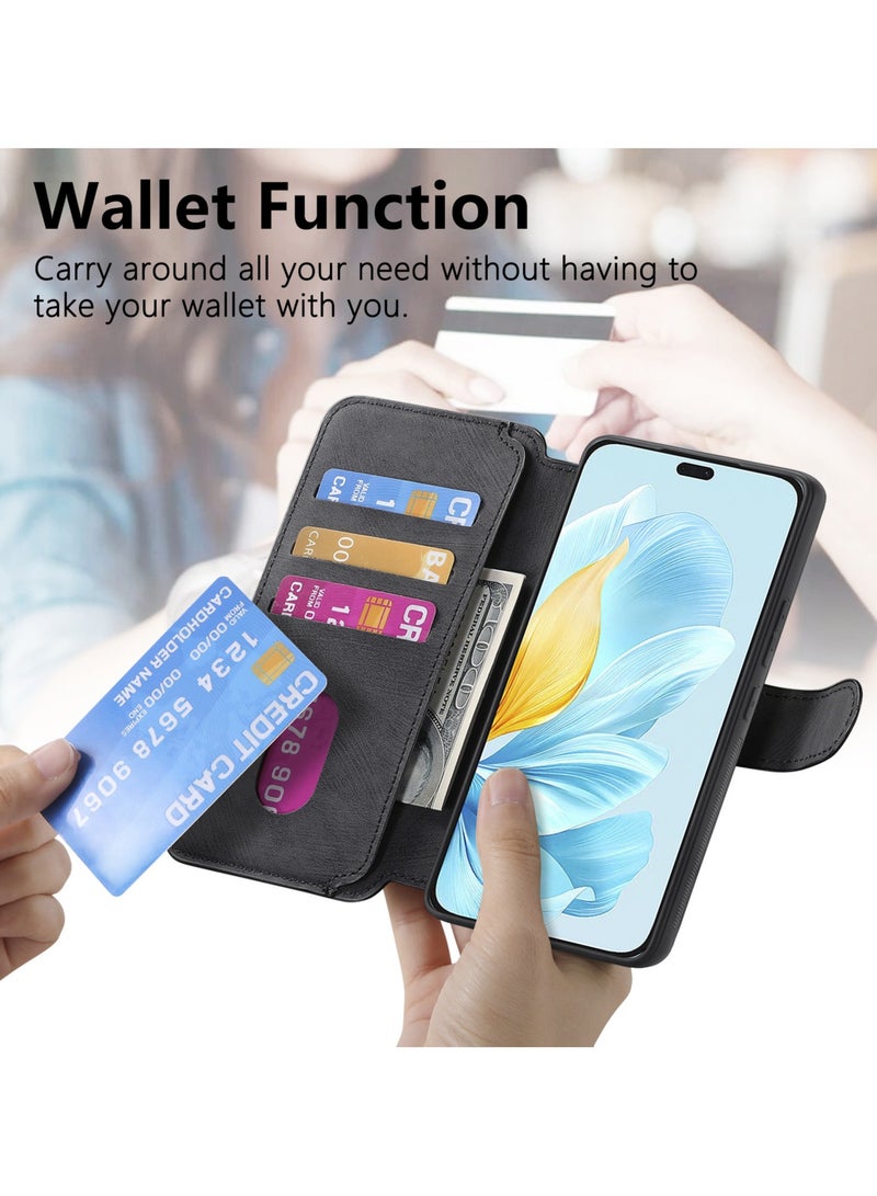 general Honor 200 Lite Magnetic Separate Flip Phone Case 2-in-1 Strong Magnetic Card Insertion Leather Case Precise Adaptation Drop-proof Wear-resistant Convenient and Practical - Image 3