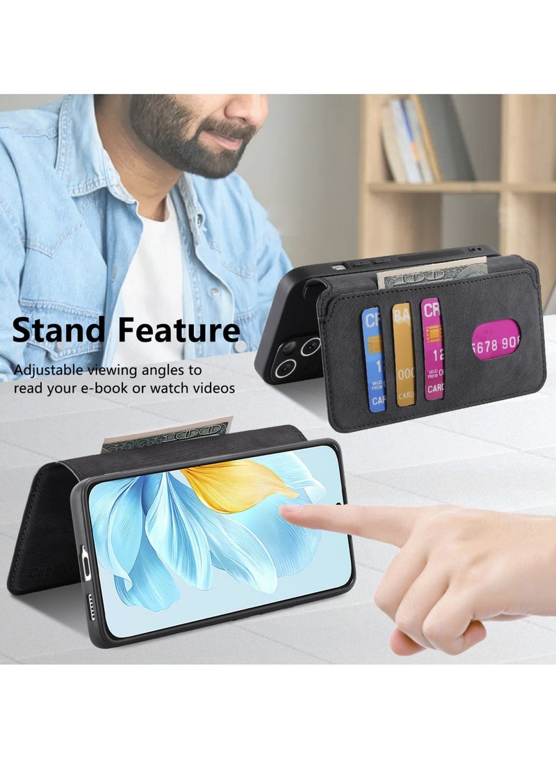 general Honor 200 Lite Magnetic Separate Flip Phone Case 2-in-1 Strong Magnetic Card Insertion Leather Case Precise Adaptation Drop-proof Wear-resistant Convenient and Practical - Image 4