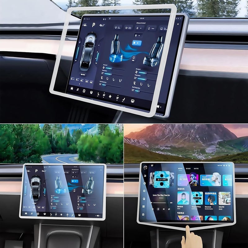 TSTESE 2PCS Protector Trim Frame for Tesla Model 3 & Y - Image 3