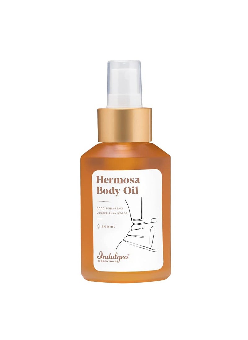 Indulgeo ESSENTIALS Indulgeo Essentials Hermosa Body Oil for Women With Oud Oil Helps Reduce DrY Dull Dark Areas of Skin Like Underarms  - Image 1