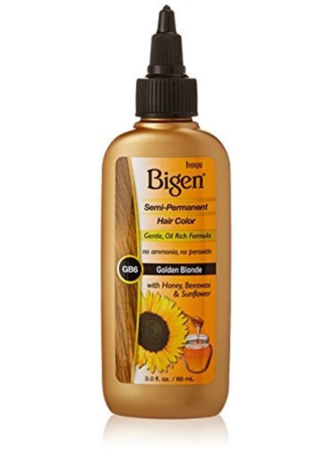 Bigen Semi Permanent Hair Color BSPGB6 Golden Blonde, 3 Fl Oz - Image 1