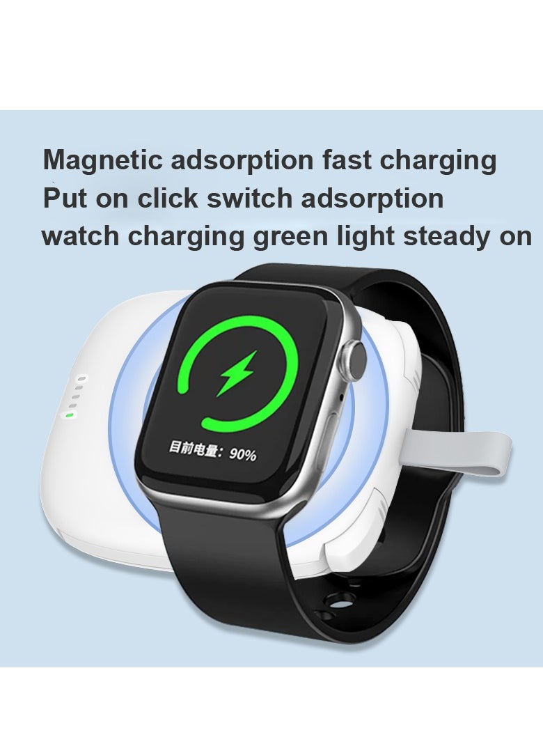 GULFLINK iWatch Magnetic Wireless Power Bank White 5000mah  - Image 3