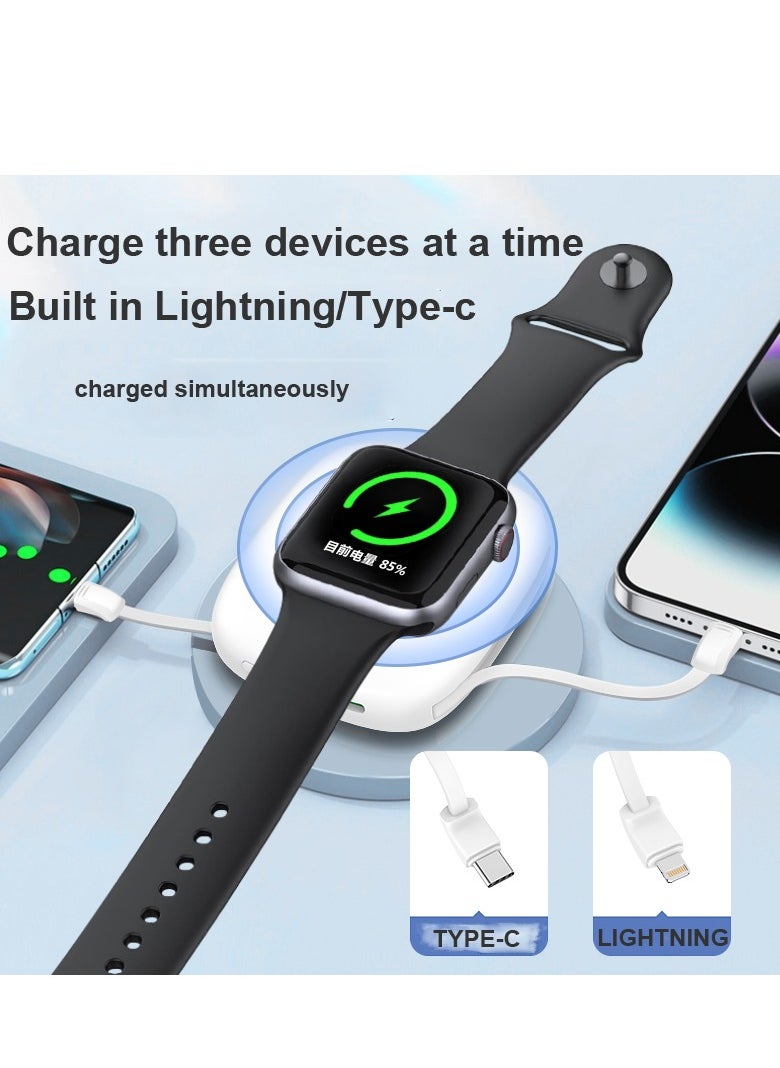 GULFLINK iWatch Magnetic Wireless Power Bank White 5000mah  - Image 4