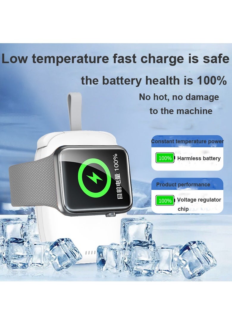 GULFLINK iWatch Magnetic Wireless Power Bank White 5000mah  - Image 5