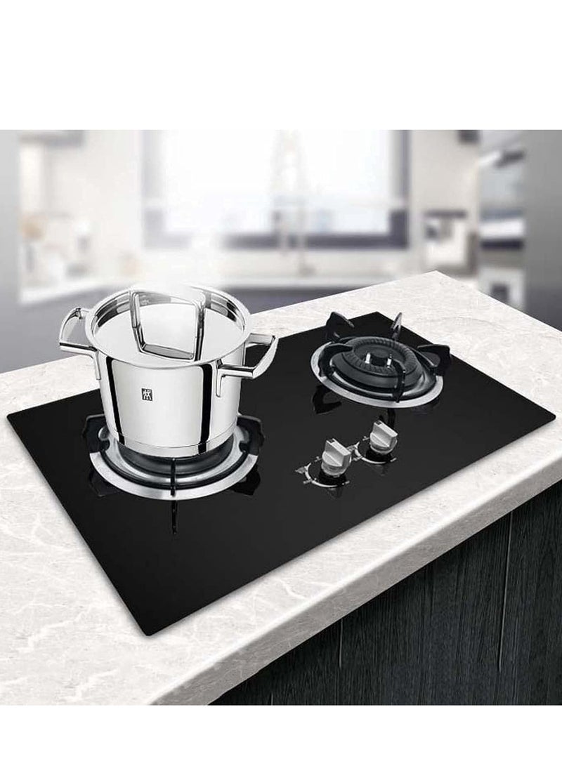 راني موقد غاز 2 شعلات يحتوي كل شعله على 9 اعين بقوة 4500WK بإشعال ذاتي بسطح زجاجي - Image 3