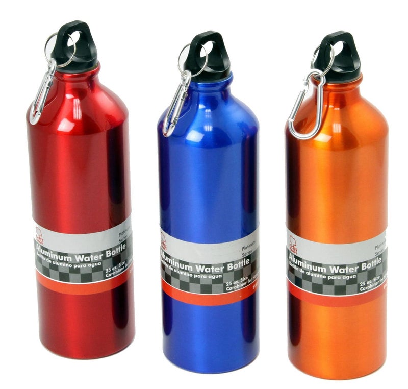 Chef Craft Select Aluminum Water Bottle, 25 Ounces, Color May Vary - Image 3