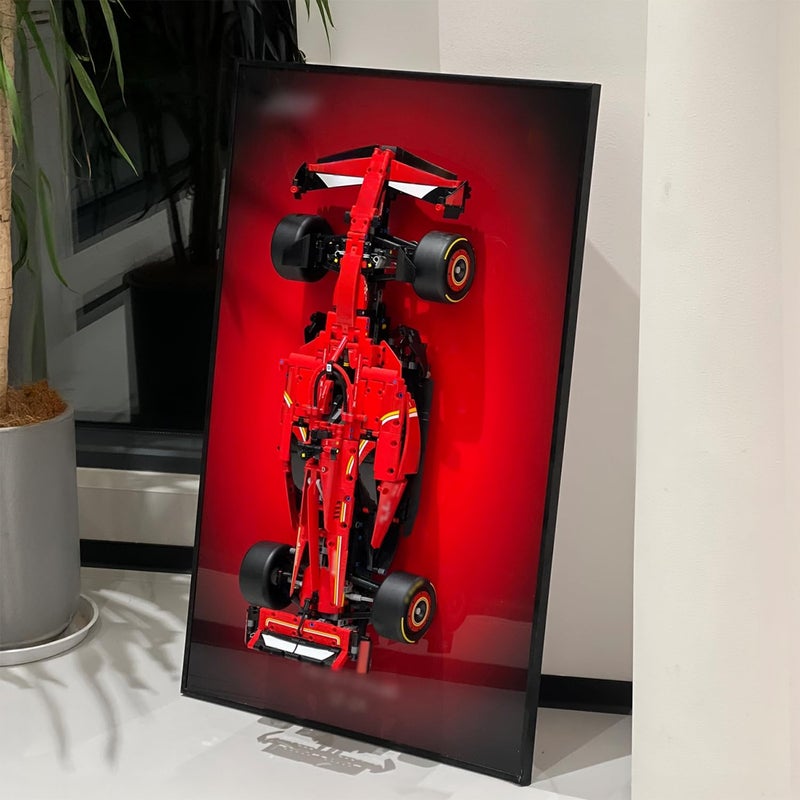 iLuane Display Wallboard for LEGO Technic SF-24 42207 Model Car Building Sets, Adult Collectibles Wall Mount, Room or Office Decor for Men & Women, Gradient Color (No Car Included) - Image 1