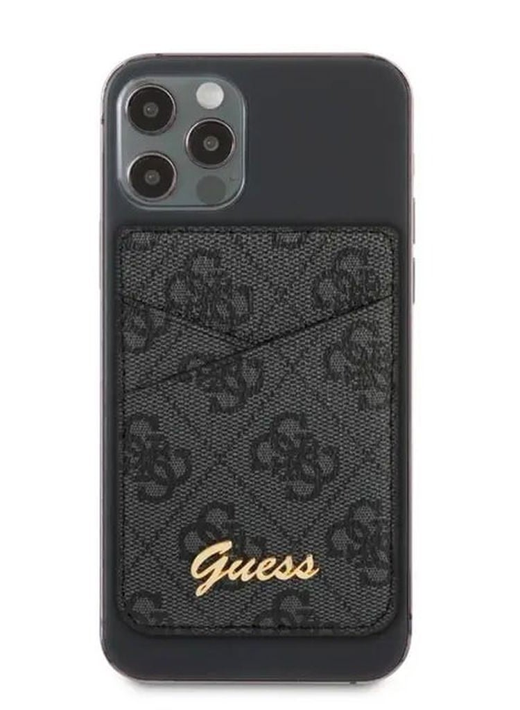 GUESS 4G Triangle Wallet Cardslot with Magsafe - Black - Image 2