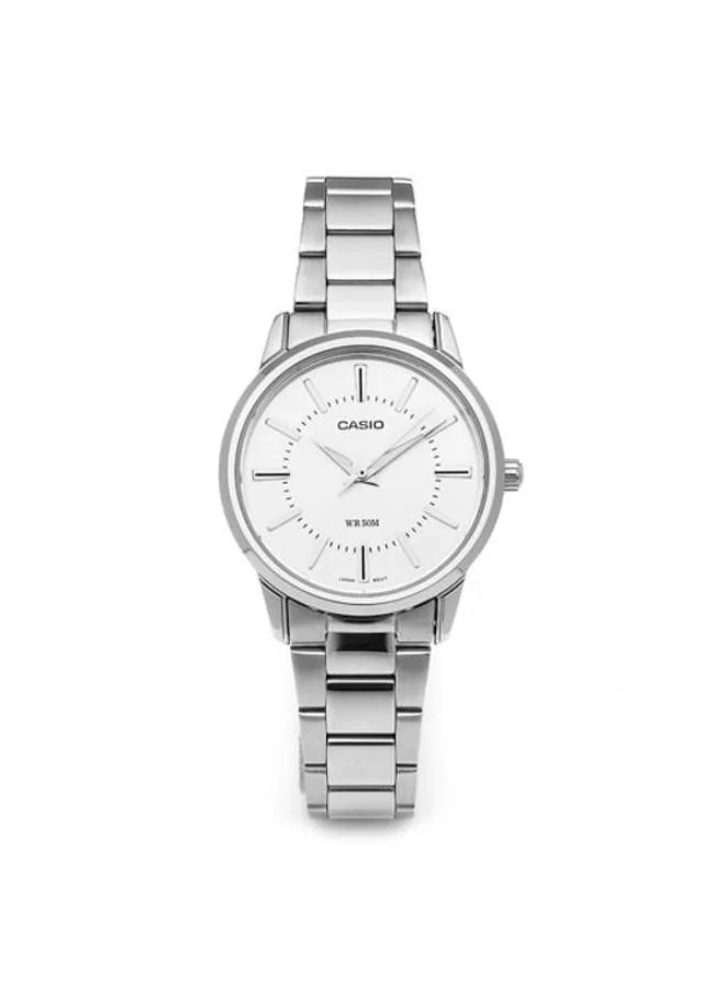 CASIO Women's Analog Display Watch With Silver Stainless Steel Strap - LTP-1303D-7A