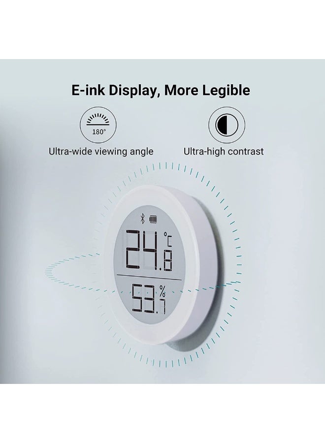 Generic Thermometer Hygrometer Sensor works with (only works with iOS) Wireless Indoor Temperature and Humidity Monitor with E-Ink Display via Thread or Bluetooth  - Image 2