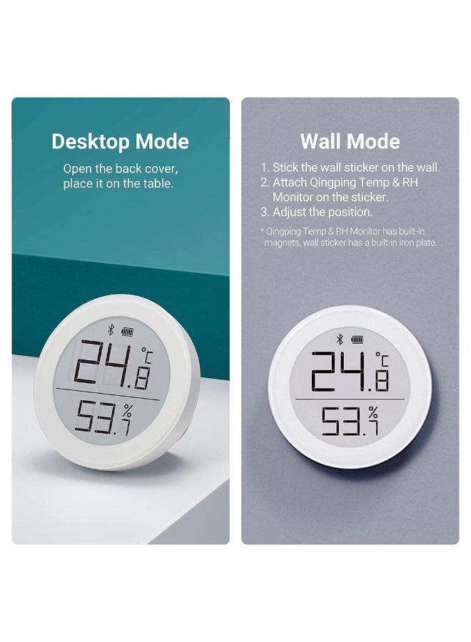 Generic Thermometer Hygrometer Sensor works with (only works with iOS) Wireless Indoor Temperature and Humidity Monitor with E-Ink Display via Thread or Bluetooth  - Image 3