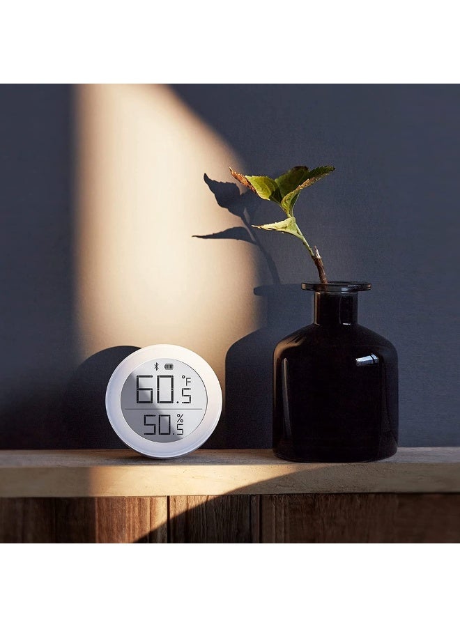 Thermometer Hygrometer Sensor works with (only works with iOS) Wireless Indoor Temperature and Humidity Monitor with E-Ink Display via Thread or Bluetooth