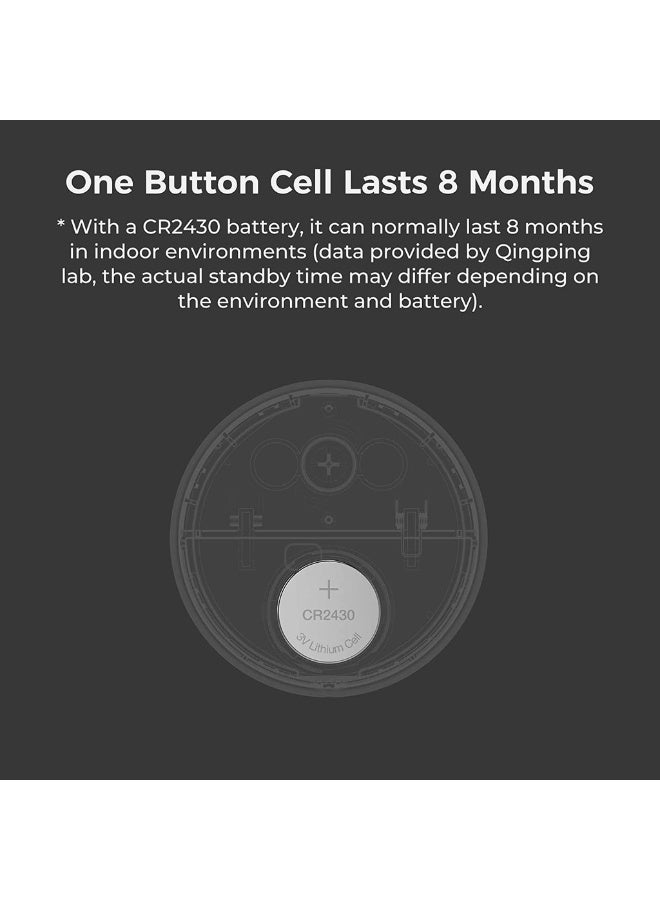 Thermometer Hygrometer Sensor works with (only works with iOS) Wireless Indoor Temperature and Humidity Monitor with E-Ink Display via Thread or Bluetooth