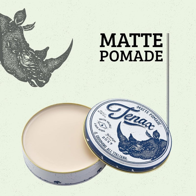 Tenax Water Based Matte Pomade, Medium Hold with Matte Finish 4.2 Ounces - Image 2