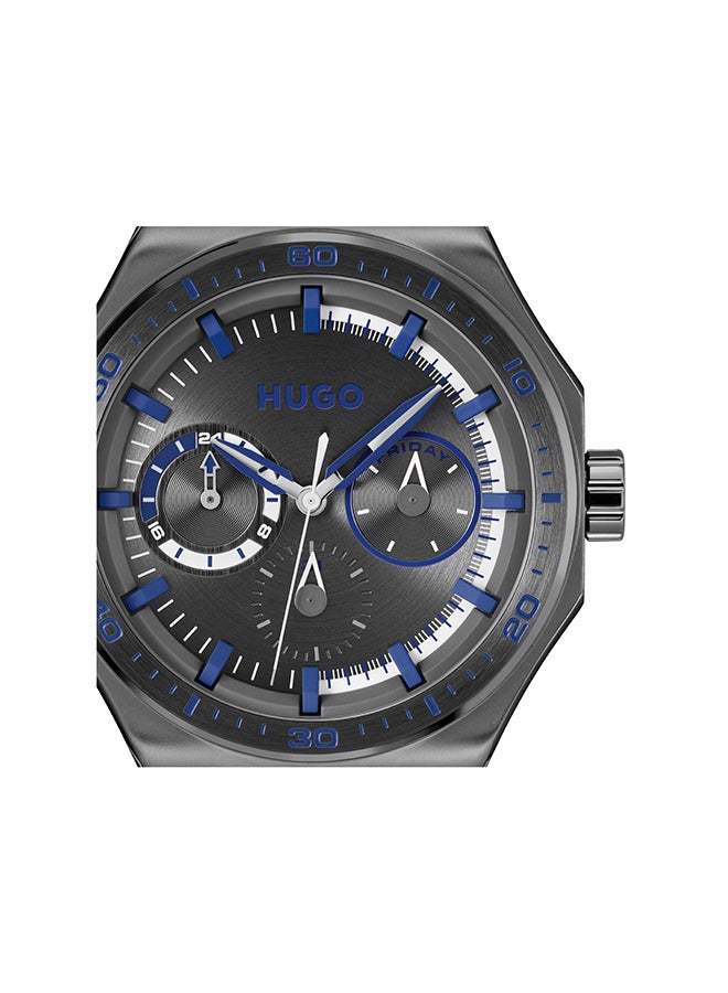HUGO BOSS HUGO BOSS WATCH ROUND ANALOG MEN'S GREY CASE WATCH - 1530398 - Image 4