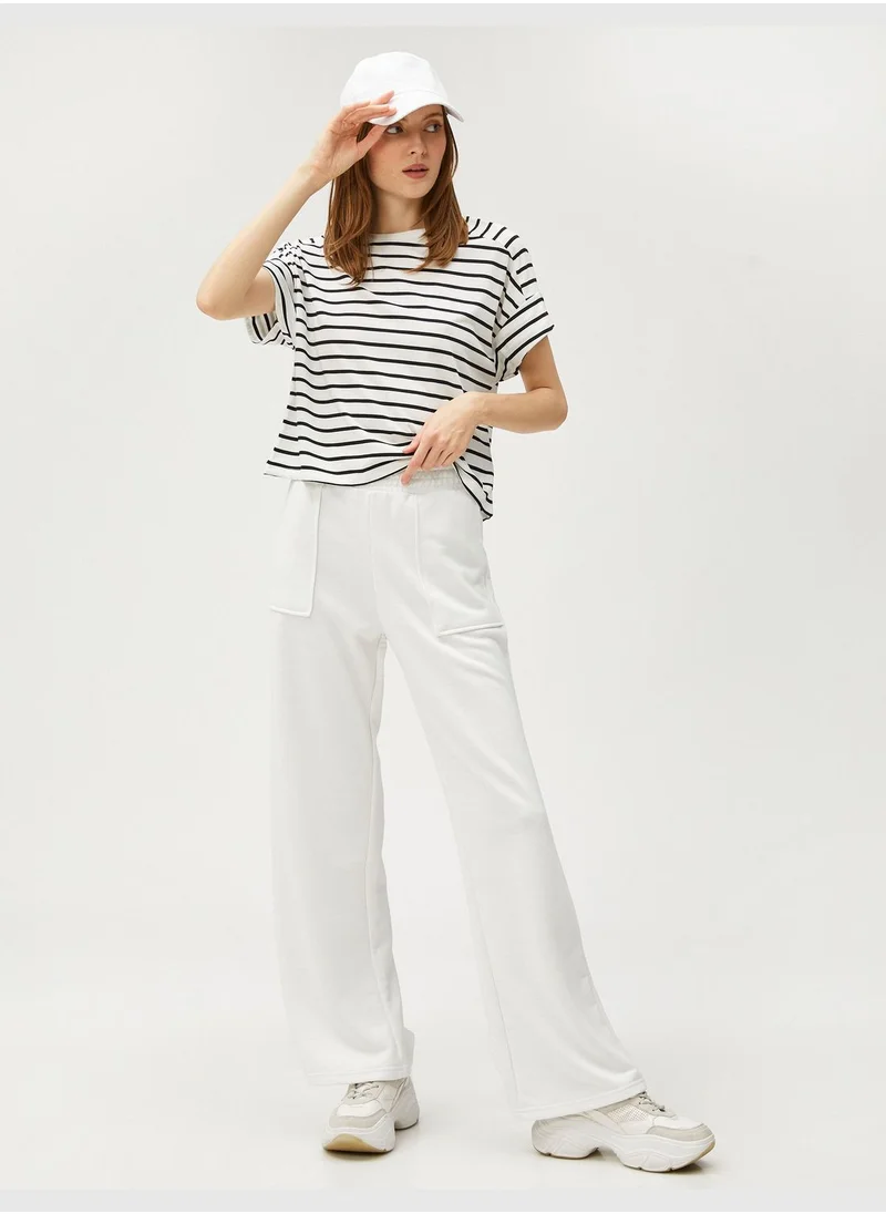 كوتون Short Sleeve T-Shirt Crew Neck