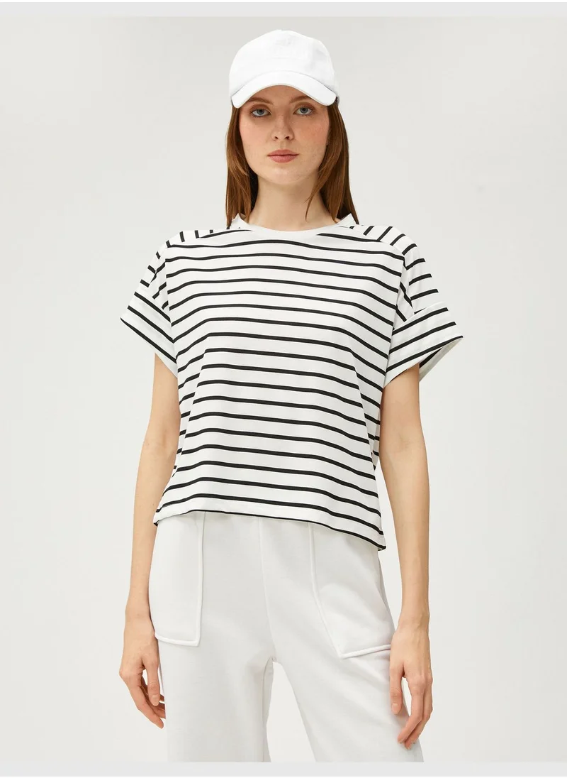 كوتون Short Sleeve T-Shirt Crew Neck