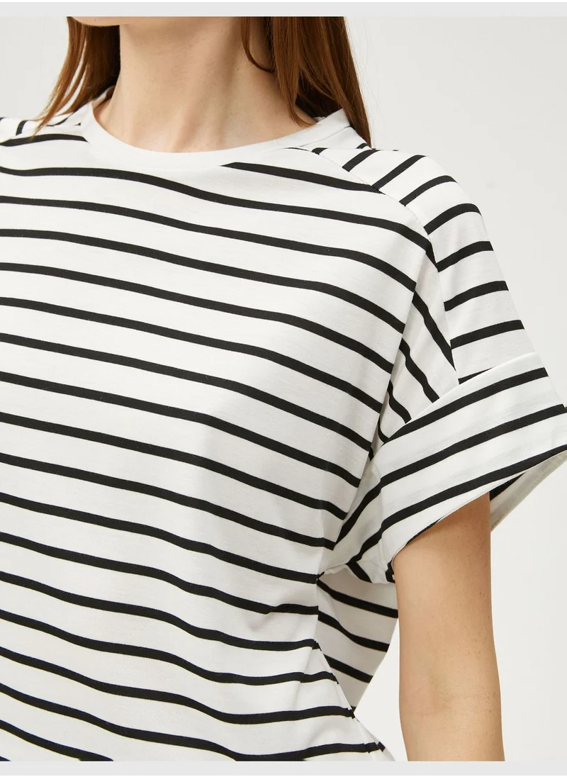 كوتون Short Sleeve T-Shirt Crew Neck
