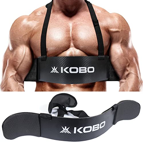 Kobo 22 Inches Long New Arm Blaster, Biceps Muscle Workout, Heavy Duty Thick Gauge, Padded for Men & Women - Image 1