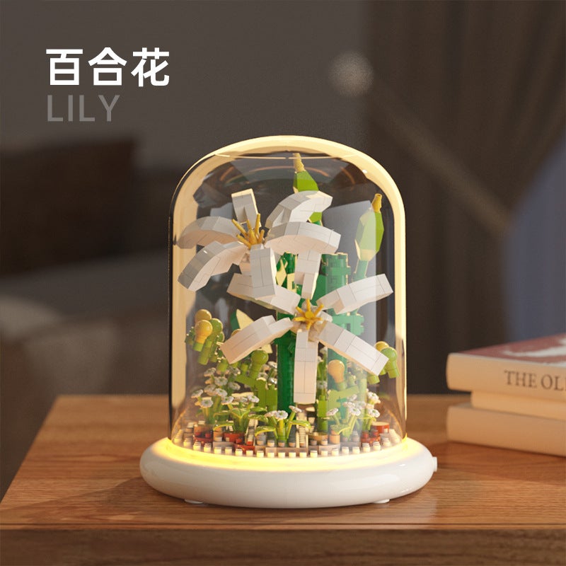 Jihui Yigao M1089 Building Block Flower Series Boys And Girls Educational Assembled Kidsren'S Toys Lover Gift - Image 1