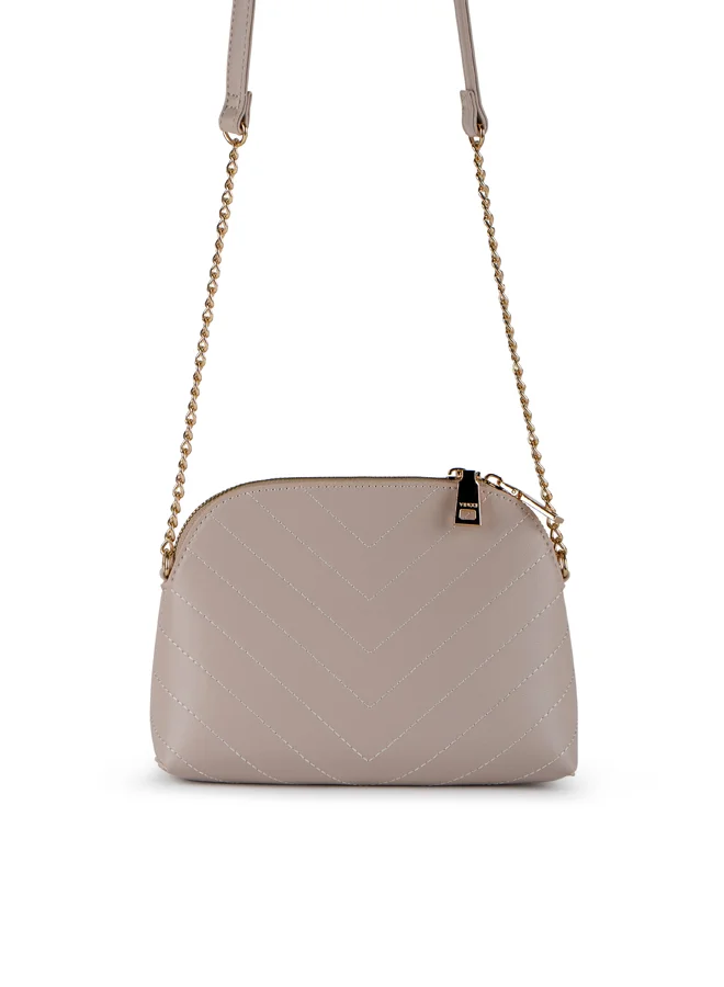 Vincci Women Quilted Shoulder Bag With Chain Strap