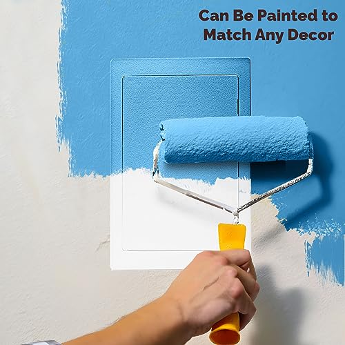 Morvat Access Panel 4x6 Inch for Drywall & Ceiling with Door, Heavy-Duty Durable ABS Plastic & Easy Install Access Box, Wall Hole Cover Plate for Plumbing & Electrical Cables & Wiring, White - Image 5