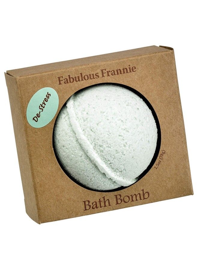Fabulous frannie DeStress Natural Handmade Bath Bomb Set Rich in Essential Oil Mineral Salt Coconut Oil Witch Hazel Fizzies to Moisturize Skin 25oz - Image 1