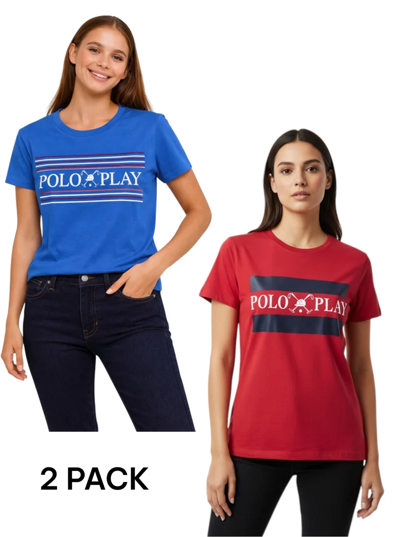 Polo Play Multipack Graphic Print T-Shirt for WOMEN