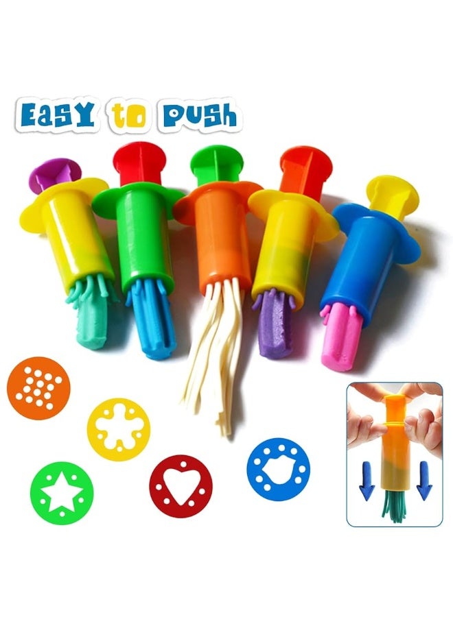 Rimobul Assorted Designs Dough Extruders Set - Set of 10 - Assorted Colors - Image 4