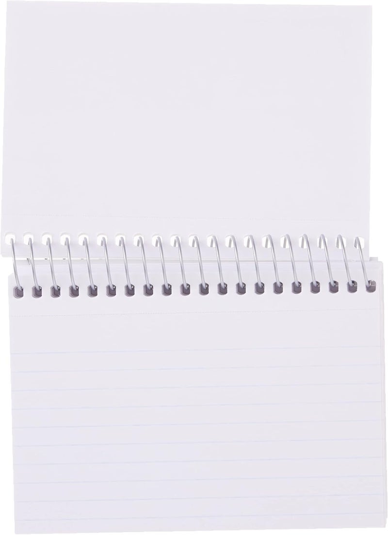 Mead Index Cards, Spiral, Ruled, 3" x 5", White, Blank Back, 50 Cards per Pack, 1 Pack (63130) - Image 4