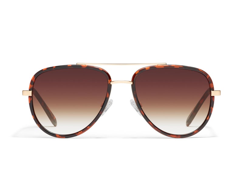Quay - Sunglasses for Men & Women, Aviator Lenses with UV Protection (All In Medium, Tortoise) - Image 1