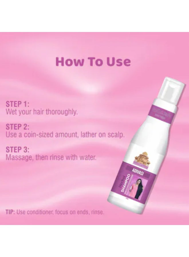 شامبو أديفاسي العشبي لفروة رأس صحية ونمو شعر صحي - 200 مل - Image 4