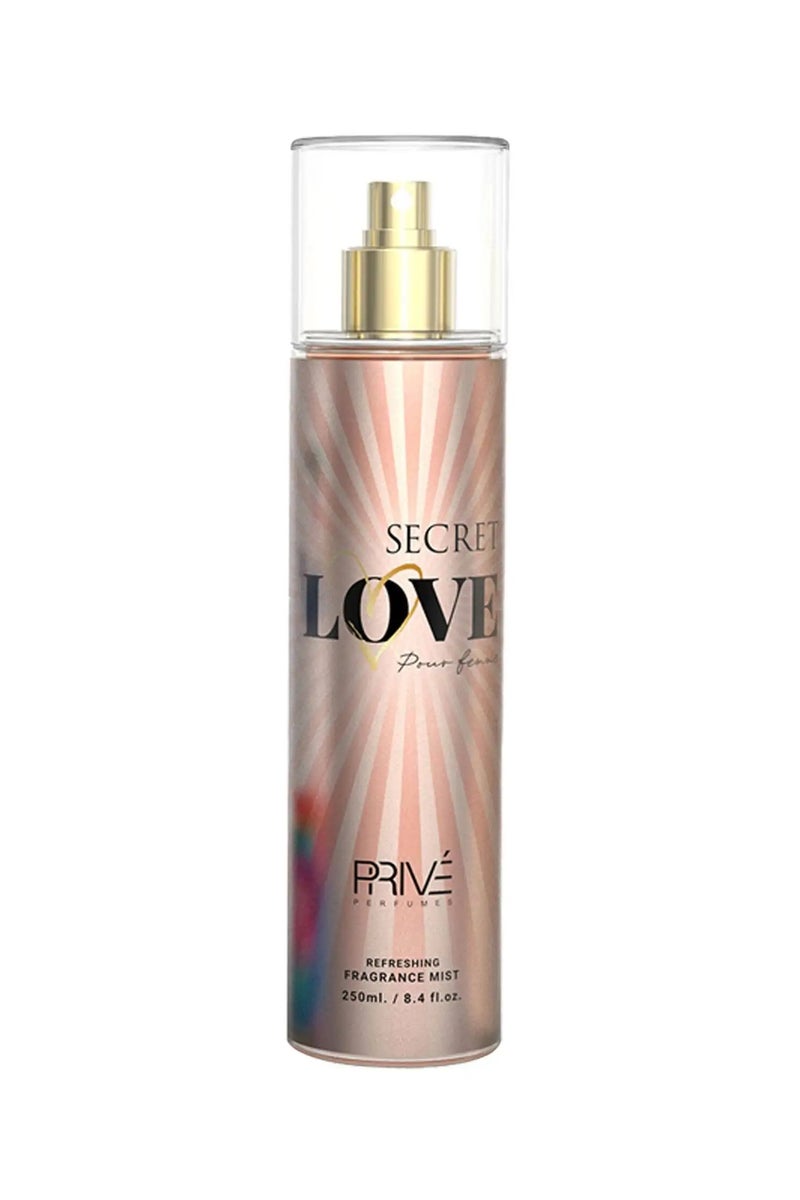 PRIVE Secret Love Refreshing Fragrance Mist For Women - 250 ML