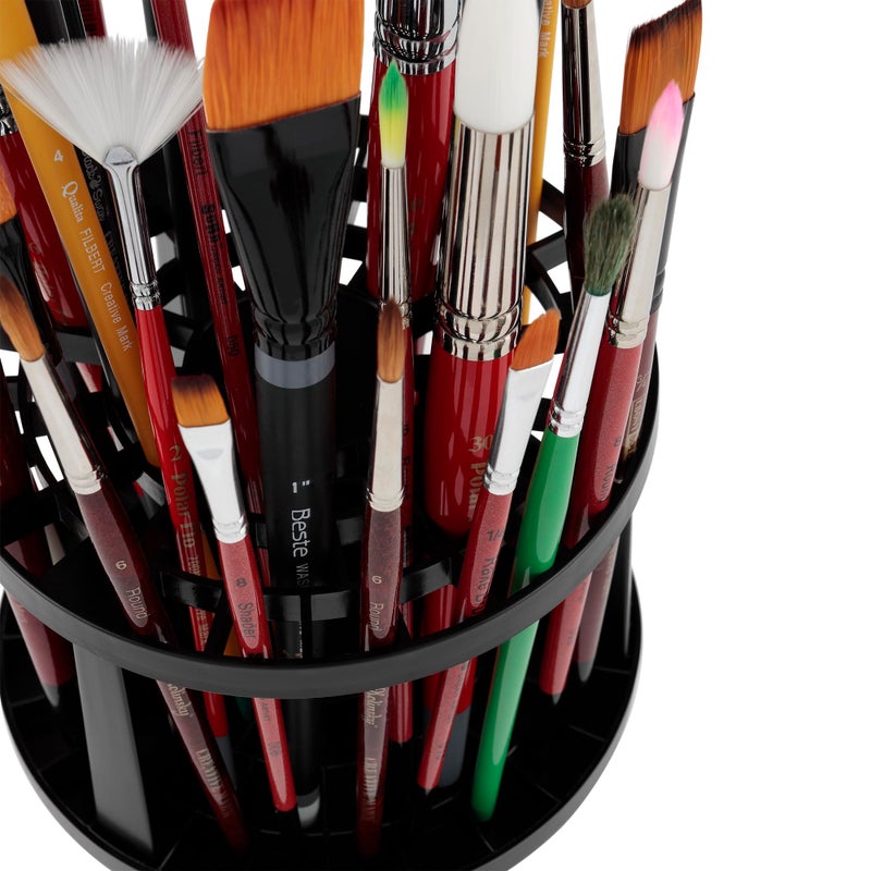 Creative Mark حامل فرشاة كريت من كرييتف مارك - صندوق تخزين الفرشاة للرسم، الفنانين، التجفيف، والمزيد! - أسود - Image 4