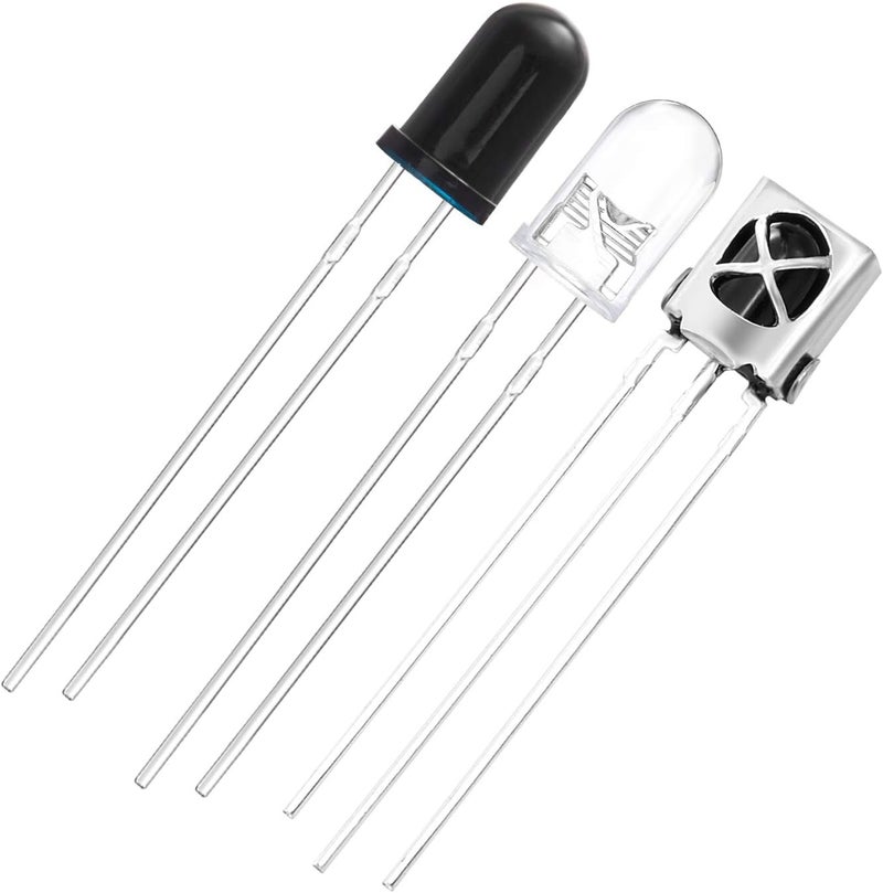 CHANZON 940nm IR Infrared LED Diode 5mm Emitter + Receiver Sender Reciver Kit + VS1838B 1838 Sensor Ray Night Vision 940 nm 20pcs Lighting Lamp Bulbs Assortment for Arduino Raspberry - Image 2