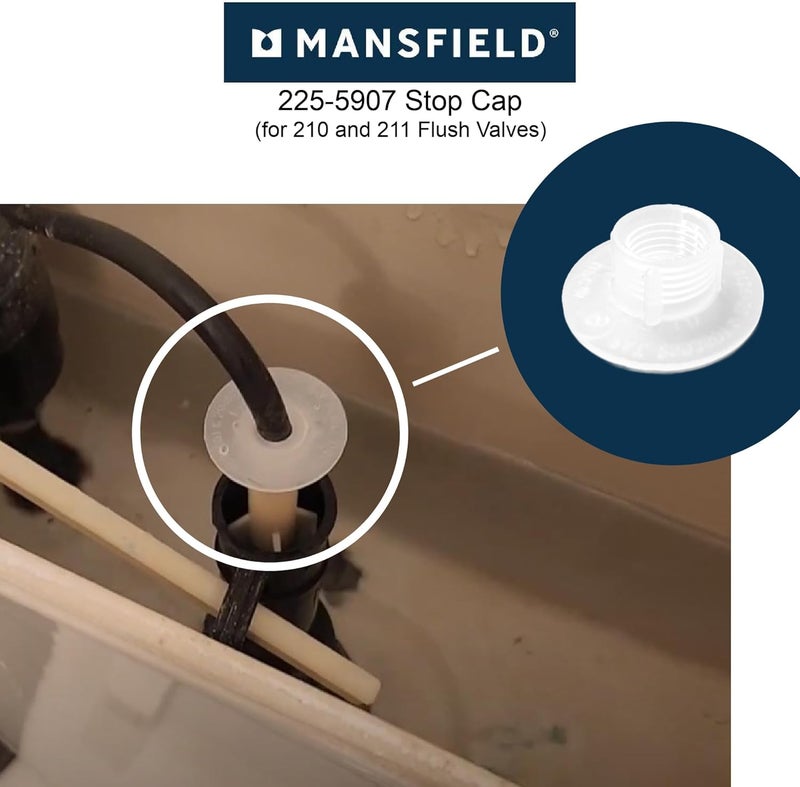 Mansfield 225-5907 Stop Cap for 210 and 211 Flush Valves - Image 4